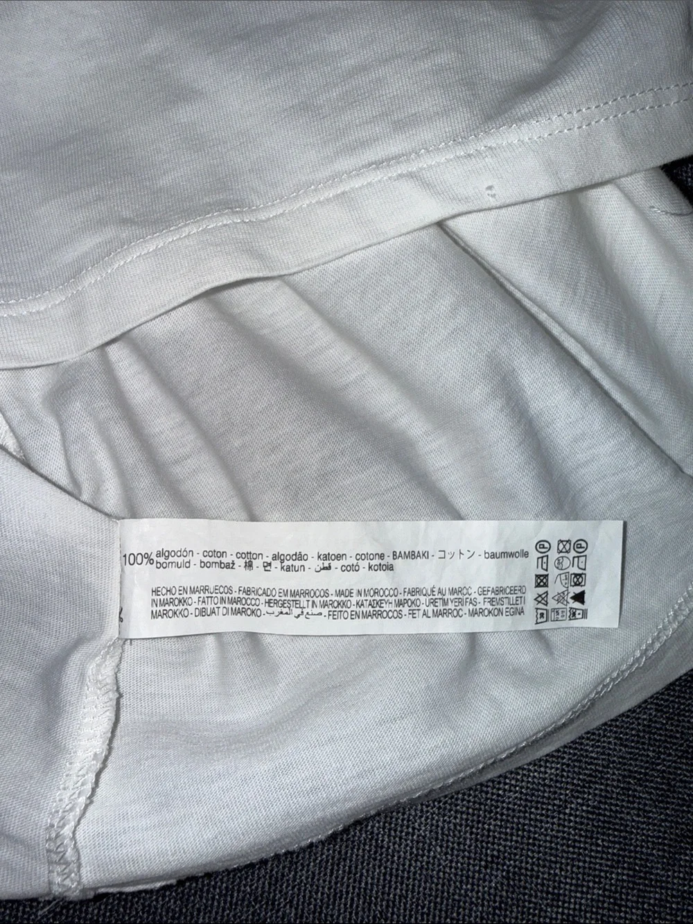 Zara White Puff Sleeve Cold Shoulder Tee